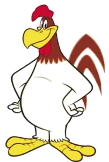😀 9d15331e Foghorn Leghorn Looney Tunes cartoon, rooster, farm, animal, funny telegram sticker