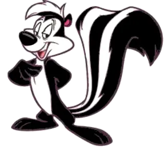 😄 d20eea02 Pepe Le Pew cartoon, skunk, pepe le pew, looney tunes telegram sticker