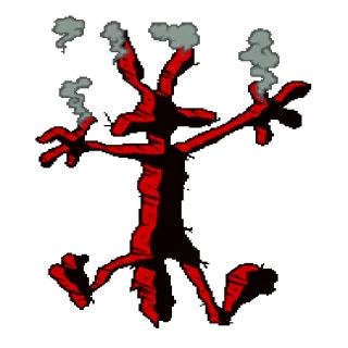 😡 edacf22f 轮廓, 吸烟, 卡通人物 telegram sticker