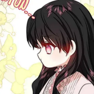 🐈‍⬛️ 2188c165 STUN... Anime, Fille, Fleurs, Cheveux noirs telegram sticker