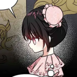 🐈‍⬛️ 50bf7ef3 fille, robe, nœud, dessin animé, animé telegram sticker