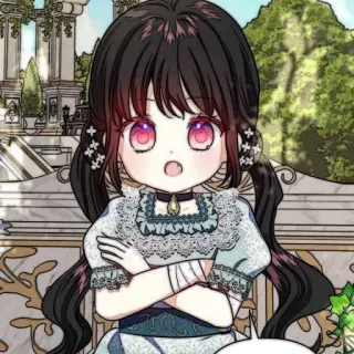 🐈‍⬛️ 741a1bff enfant, mignon, animé, robe, fille telegram sticker