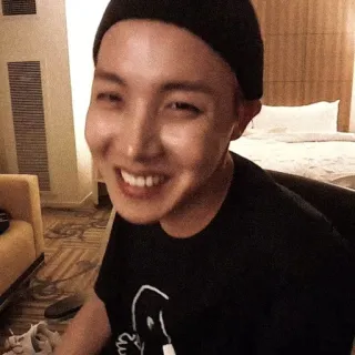 ⭐️ 7c562ddb man, smiling, portrait, person, beanie, indoors whatsapp sticker