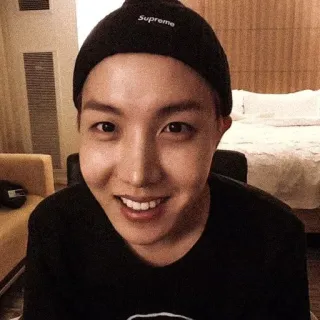 ⭐️ b131bdb4 Supreme person, male, man, hat, clothing whatsapp sticker