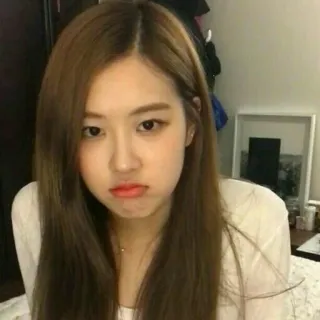 💖 b443884e donna, ritratto, interno, persona, selfie telegram sticker