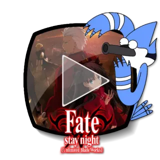 ▶ 0a1b41dd Fate stay night fate stay night, Anime, Mordecai, Cartoon Network, Ikon, Putar video telegram sticker