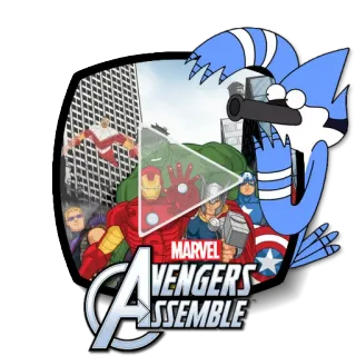 ▶ 281c5563 Avengers Assemble AVENGERS ASSEMBLE marvel, avengers, berkumpul, superhero, animasi telegram sticker