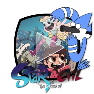 ▶ 349c2284 Star VS The Forces Of Evil kartun, Star vs. the Forces of Evil, animasi, crossover, lucu, monster, acara TV telegram sticker