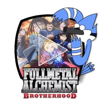 ▶ 7c597f8e Fullmetal Alchemist Brotherhood FULLMETAL ALCHEMIST BROTHERHOOD Anime, Fullmetal Alchemist, Brotherhood, Mordecai, Kartun, Mashup telegram sticker