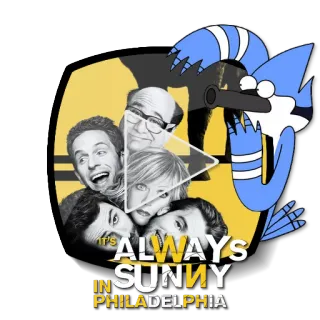 ▶ 001ccb33 Mordecai It's Always Sunny in Philadelphia IT'S ALWAYS SUNNY IN PHILADELPHIA It's Always Sunny in Philadelphia, acara TV, komedi, sitkom, lucu, Mordecai telegram sticker