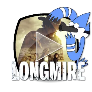 ▶ 4e32df6c Mordecai Regular Show LONGMIRE stiker, Longmire, drama kriminal, Mordecai, Regular Show, acara TV, animasi telegram sticker