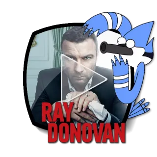 ▶ 503ac449 Ray Donovan RAY DONOVAN acara TV, Ray Donovan, drama, Mordecai, kartun telegram sticker