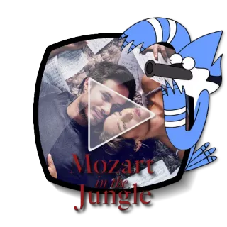 ▶ 6da50912 Mozart in the Jungle acara tv, mozart, musik, hutan, musik klasik telegram sticker