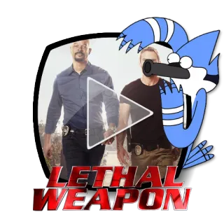 ▶️ a9511383 Mordecai Lethal Weapon LETHAL WEAPON Lethal Weapon, Film aksi, Komedi, Detektif, Crossover, Mordecai, Kartun telegram sticker