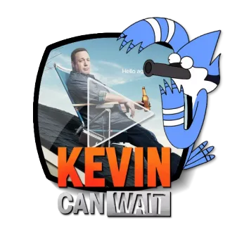 ▶ c97347da Kevin Can Wait KEVIN CAN WAIT Kevin James, Sitkom, Televisi, Komedi, Pantai, Mordecai, Regular Show telegram sticker