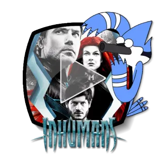 ▶ d02cf1bc Inhumans superhero, acara TV, aksi, fiksi ilmiah, Marvel telegram sticker