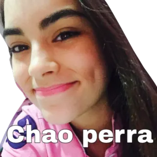 😊 393c7032 Chao perra Frau, Gesicht, Abschied, beleidigend telegram sticker