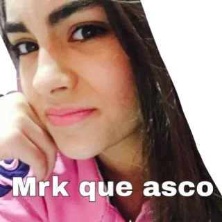 😖 96275733 Mrk que asco sticker, porträt, frau, gesicht, ausdruck telegram sticker