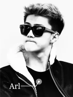 ✖ 7c17f5df Arl ผู้ชาย, แว่นกันแดด, เสื้อแจ็คเก็ต, แฟชั่น, ภาพเหมือน telegram sticker