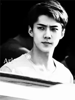 ✖ d6d91410 Arl ผู้ชาย, ภาพเหมือน, คนดัง, บุคคล, สีเทา telegram sticker