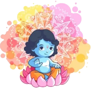 Lord Krishna telegram stickers