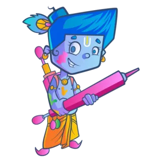 Lord Krishna telegram stickers