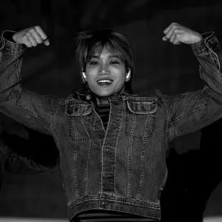 🌚 2ad8d08c man, person, smile, portrait, posing, jean jacket, style telegram sticker