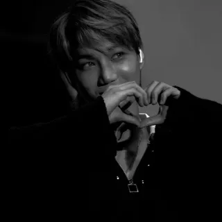 🌚 5eb143ab heart, love, kpop, gesture, portrait, idol telegram sticker