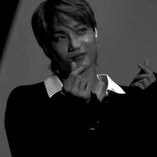 ⛲️ 76cd1b3c person, portrait, man, black and white, kpop, korean telegram sticker