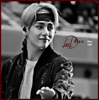 🏹 380baf43 Lor Dae persona, fascia, giacca, uomo, K-pop, musica telegram sticker