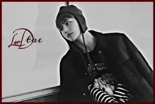 🏹 5337bfe9 LorTae persona, cappello, bianco e nero, ritratto, LorTae, adesivo telegram sticker