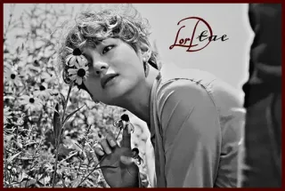 🃏 c159cb9f Lor Tae ritratto, persona, campo, natura, bianco e nero, fiore telegram sticker