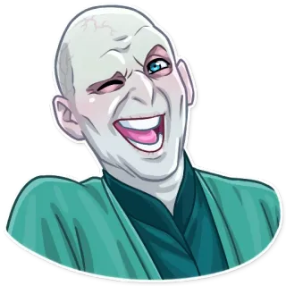 😉 4cd3300d Voldemort Harry Potter voldemort, harry potter, zauberer, bösewicht, magie whatsapp sticker