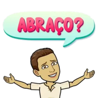 😍 02163ad6 ABRAÇO? 포옹, 만화, 캐릭터, 친근한, 다정한 telegram sticker