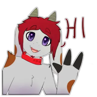 ✋️ 785efb5b HI 挨拶, 漫画, キャラクター, こんにちは, アニメ telegram sticker