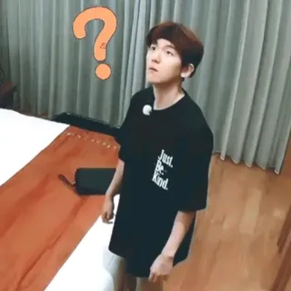 ✨ 6c7fee9c Just be Kind. 问号, 男人, 困惑, 友善, 表情 telegram sticker