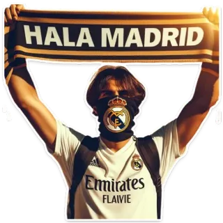 🤍 2ccd80c6 HALA MADRID 足球, 足球, 皇家马德里, 体育 telegram sticker