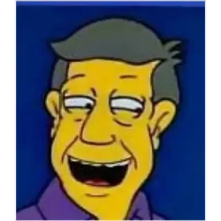 😏 408c2fbc Seymour Skinner The Simpsons 세이무어 스키너, 심슨 가족, 만화 캐릭터, 교장, 애니메이션 whatsapp sticker