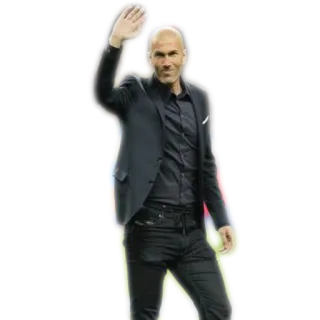 ✋ 53c08347 Zinedine Zidane soccer, football, coach, manager, zidane, real madrid telegram sticker