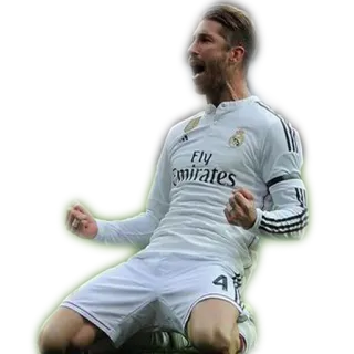 😎 714808e1 Sergio Ramos soccer, football, player, celebration, sports telegram sticker