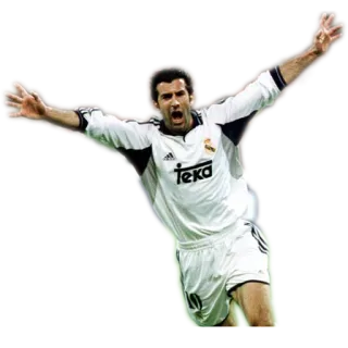 ✨ 8b3e4d96 Luís Figo soccer, athlete, sports, celebration, real madrid, football telegram sticker