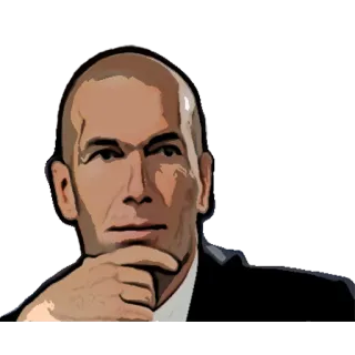 🖼 d53d2bce Zinedine Zidane soccer, football, zidane, sports, coach telegram sticker