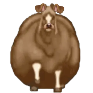 🤩 92a7ca73 Hund, brauner Hund, Tier, Haustier, Cartoon Hund telegram sticker