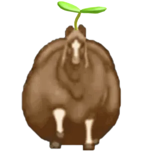 Лошадь из ТТ @prem0emoji telegram stickers