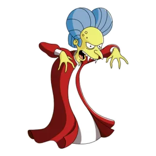 👻 92484155 Mr. Burns The Simpsons kreskówka, wampir, Simpsonowie, Mr. Burns, Halloween, animowany telegram sticker