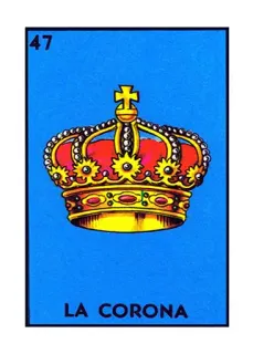 👑 01369d84 LA CORONA crown, loteria, mexican bingo, la corona telegram sticker