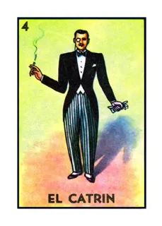 🤵 1377a582 EL CATRIN loteria, el catrin, mexican culture, gentleman, smoking telegram sticker