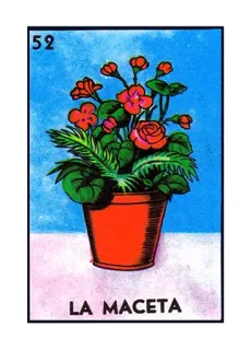 🌱 3f44979b LA MACETA loteria, la maceta, flower pot, mexican bingo telegram sticker