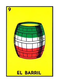 🛢 4610e68b EL BARRIL loteria, barrel, mexican culture, el barril telegram sticker
