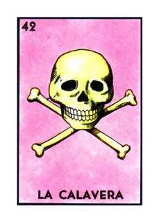 ☠️ 49385e2a LA CALAVERA skull, bones, loteria, calavera, mexican, card game telegram sticker